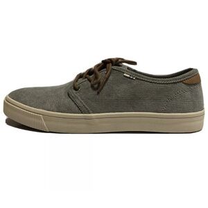 Toms Men’s Carlo, Gray Lace-Up Sneakers, Size 7D.